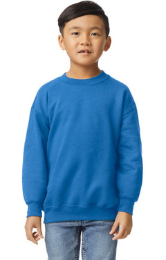 Custom Designed - Crew Sweatshirt (Royal) Youth, Gildan, Heavy Blend 50/50 Fleece