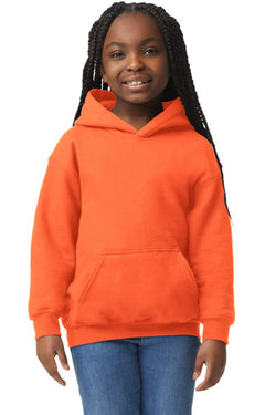 Custom Designed - Hoodie Sweatshirt (Orange) Youth, Gildan, Heavy Blend 50/50 Fleece