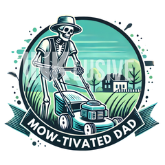 Mow-tivated Dad T-Shirt - Perfect Father's Day Gift for Lawn Enthusiasts