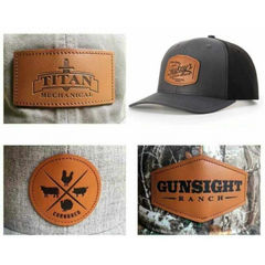 Custom Branded Hat with Laser Engraved Patch
