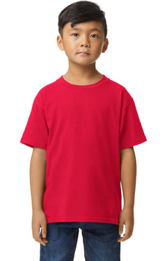 Custom Designed - T-Shirts (Red) Youth, Gildan, Softstyle Cotton