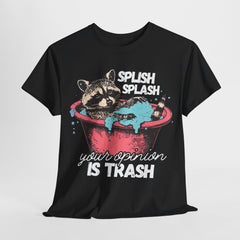 Splish Splash Raccoon T-Shirt - Fun and Sassy Graphic Tee