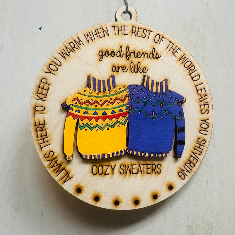 Good Friends Sweater Ornament