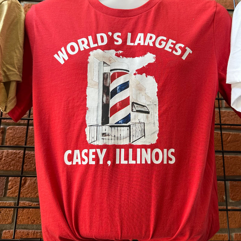 World's Largest Barber Pole - T-Shirt