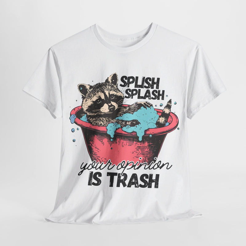 Splish Splash Raccoon T-Shirt - Fun and Sassy Graphic Tee