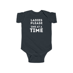 Funny Baby Onesie: Ladies, Please One at a Time - Cute Bodysuit