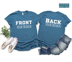 Custom Front & Back Shirt | Personalized Text | Inspired Design