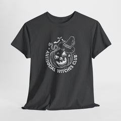 Antisocial Witches Club T-shirt: Halloween Pumpkin Design - Spooky Tee