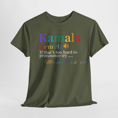 Support Kamala Harris 2024: Pronunciation & Madam President T-shirt