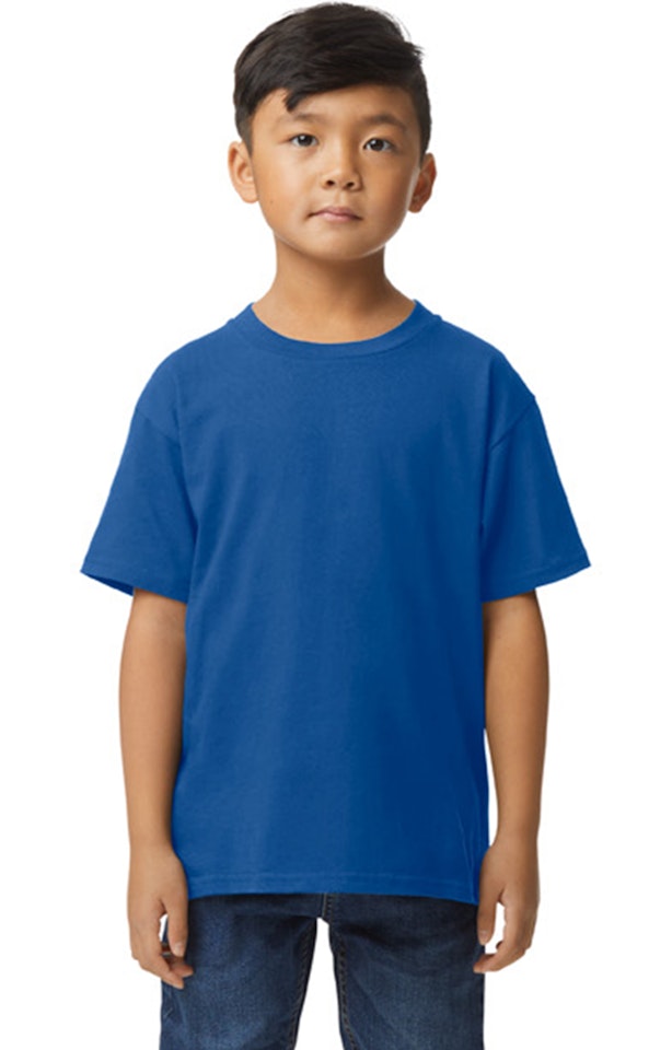 Custom Designed - T-Shirts (Royal) Youth, Gildan, Softstyle Cotton