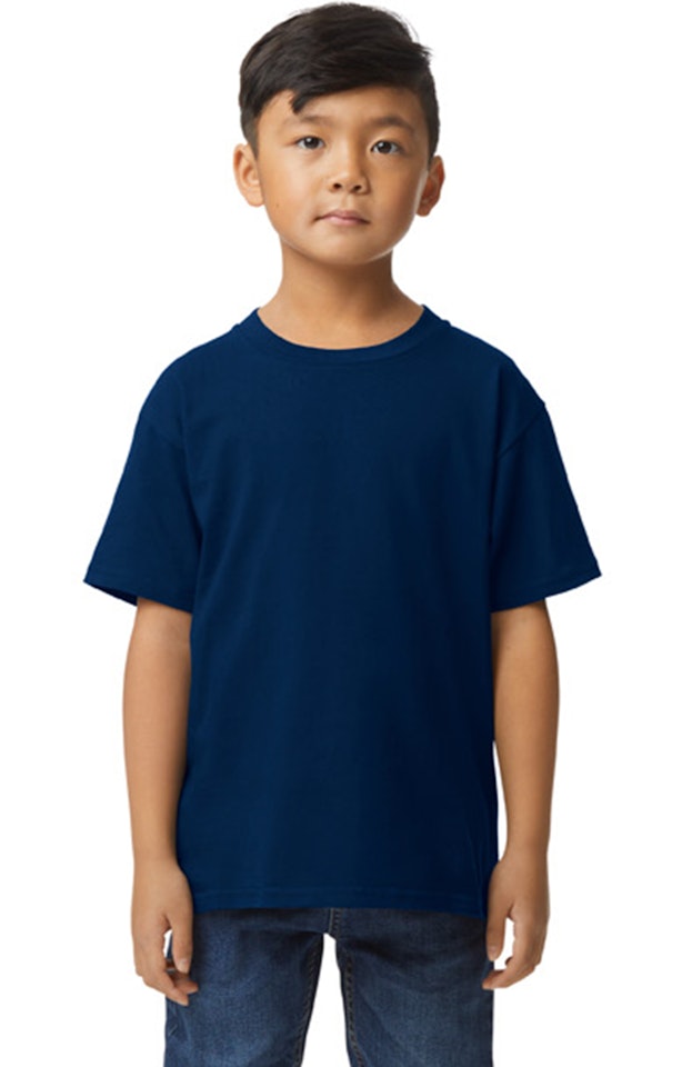 Custom Designed - T-Shirts (Navy) Youth, Gildan, Softstyle Cotton