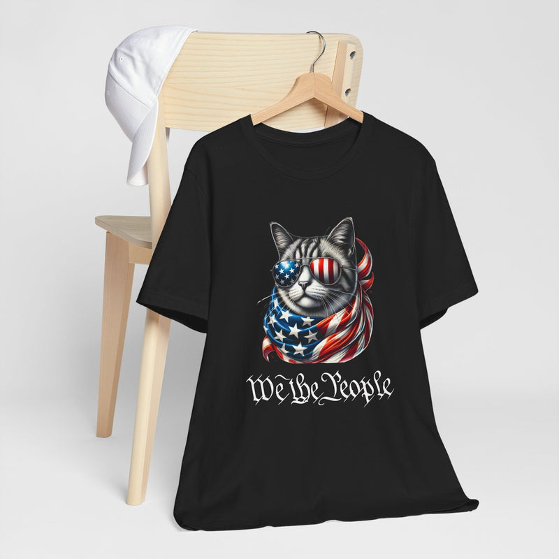 Patriotic Cat: We The People T-Shirt