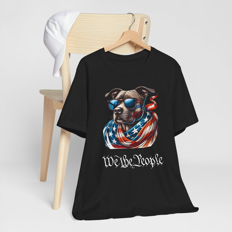 Patriotic Dog: We The People T-Shirt