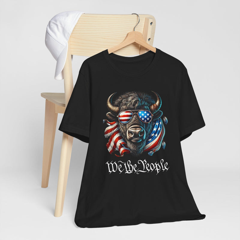 Patriotic Bison: We The People T-Shirt