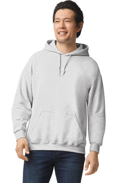 Custom Designed - Hoodie Sweatshirt (Ash) Adult, Gildan, Heavy Blend 50/50 Fleece