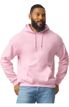 Custom Designed - Hoodie Sweatshirt (Light Pink) Adult, Gildan, Heavy Blend 50/50 Fleece