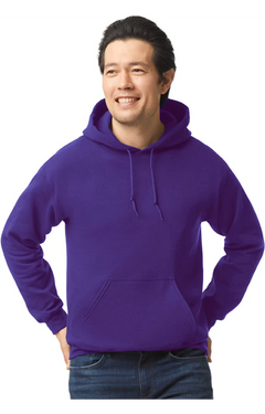 Custom Designed - Hoodie Sweatshirt (Purple) Adult, Gildan, Heavy Blend 50/50 Fleece