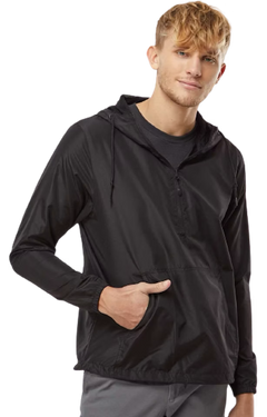 Pullover - Custom, Lightweight Windbreaker, Black