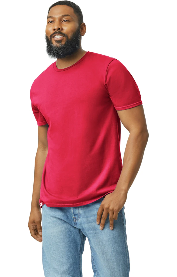 Custom Designed - T-Shirts (Red) Adult, Gildan, Softstyle Cotton