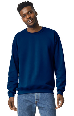 Custom Designed - Crew Sweatshirt (Navy) Adult, Gildan, Heavy Blend 50/50 Fleece