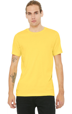 Custom Designed - T-Shirts (Yellow) Adult, Bella+Canvas, Cotton