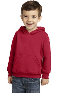 Custom Designed - Hoodie Sweatshirt (Red) Toddler, Port & Company, Fleece Pullover