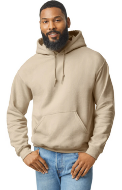 Custom Designed - Hoodie Sweatshirt (Sand) Adult, Gildan, Heavy Blend 50/50 Fleece