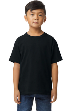 Custom Designed - T-Shirts (Black) Youth, Gildan, Softstyle Cotton