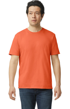 Custom Designed - T-Shirts (Orange) Adult, Gildan, Softstyle Cotton