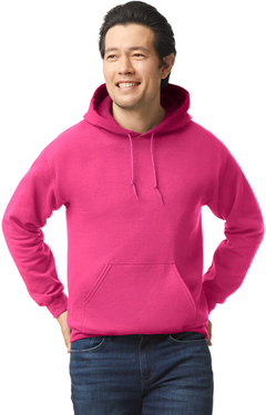 Custom Designed - Hoodie Sweatshirt (Heliconia) Adult, Gildan, Heavy Blend 50/50 Fleece