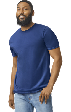 Custom Designed - T-Shirts (Metro Blue) Adult, Gildan, Softstyle Cotton