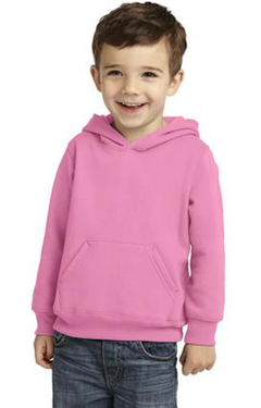 Custom Designed - Hoodie Sweatshirt (Candy Pink) Toddler, Port & Company, Fleece Pullover