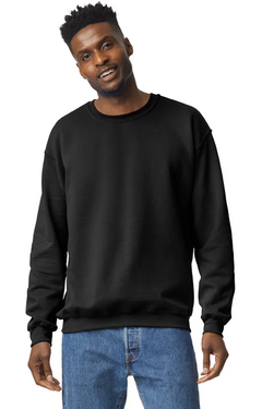 Custom Designed - Crew Sweatshirt (Black) Adult, Gildan, Heavy Blend 50/50 Fleece