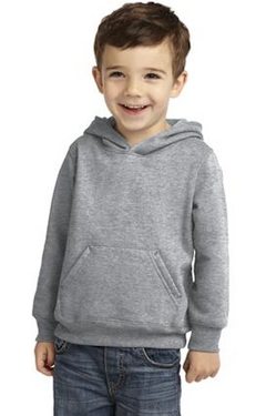 Custom Designed - Hoodie Sweatshirt (Athletic Gray) Toddler, Port & Company, Fleece Pullover