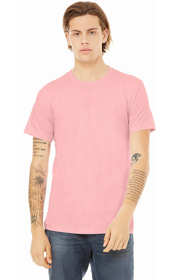 Custom Designed - T-Shirts (Pink) Adult, Bella+Canvas, Cotton