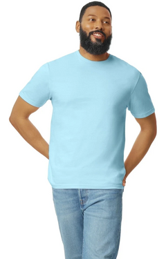 Custom Designed - T-Shirts (Light Blue) Adult, Gildan, Softstyle Cotton