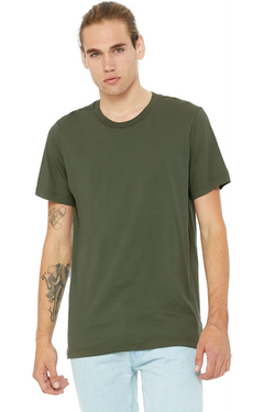 Custom Designed - T-Shirts (Military Green) Adult, Bella+Canvas, Cotton