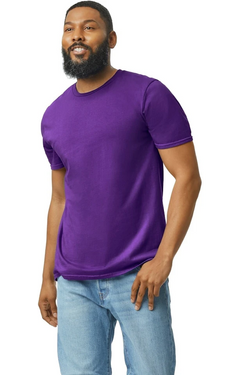 Custom Designed - T-Shirts (Purple) Adult, Gildan, Softstyle Cotton