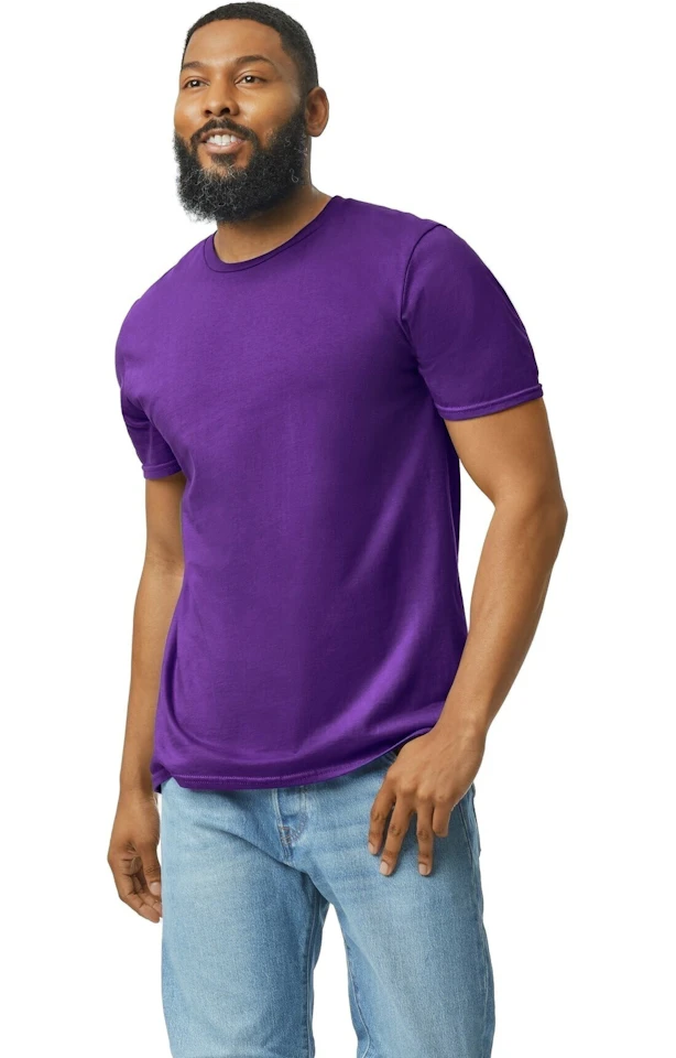 Custom Designed - T-Shirts (Purple) Adult, Gildan, Softstyle Cotton