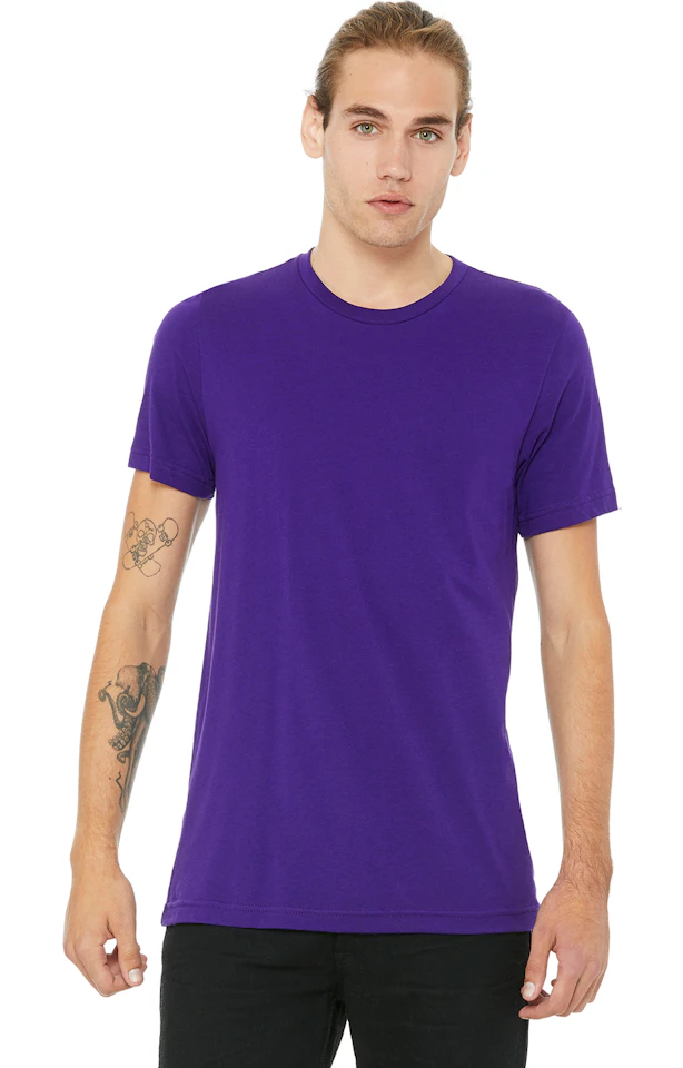 Custom Designed - T-Shirts (Team Purple) Adult, Bella+Canvas, Cotton