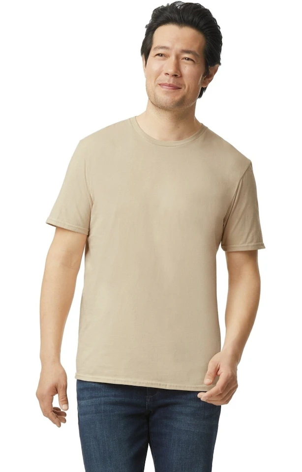 Custom Designed - T-Shirts (Sand) Adult, Gildan, Softstyle Cotton