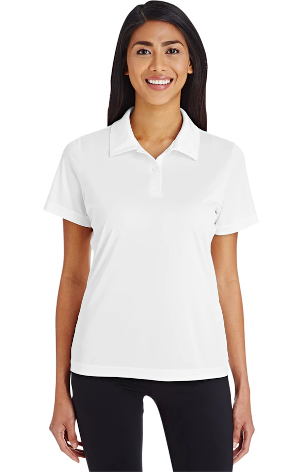 Custom Designed - Women's Polo (White) Adult, Team 365, Performance