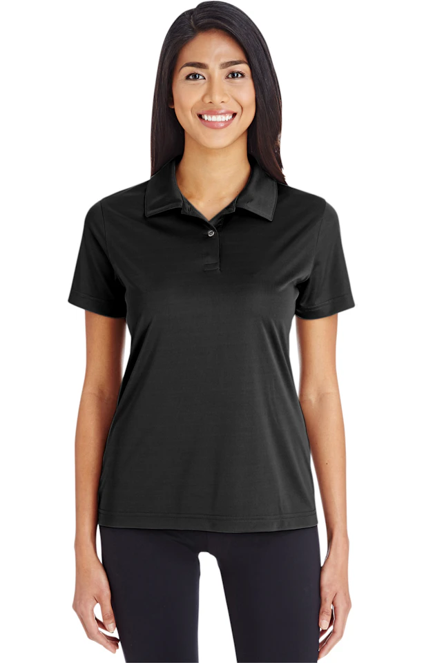 Custom Designed - Women's Polo (Black) Adult, Team 365, Performance