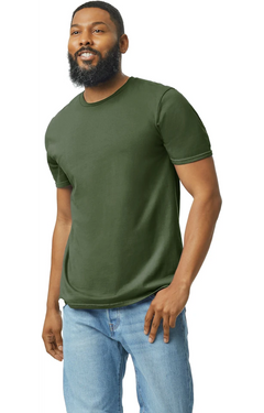 Custom Designed - T-Shirts (Military Green) Adult, Gildan, Softstyle Cotton