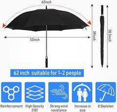 Umbrella - Custom, Golf 62", 6" Logo