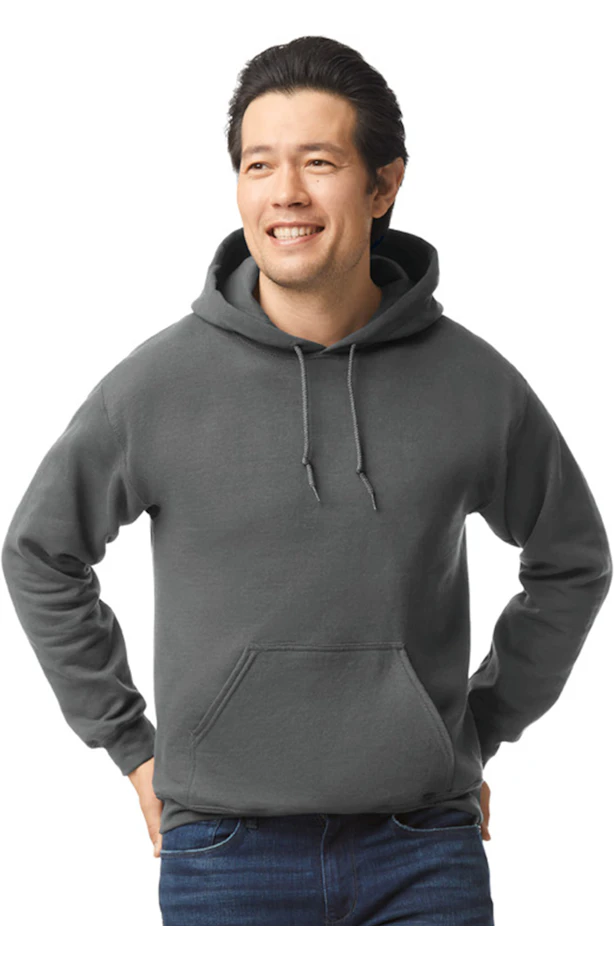 Custom Designed - Hoodie Sweatshirt (Charcoal) Adult, Gildan, Heavy Blend 50/50 Fleece