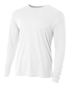 Custom Designed - Long Sleeve T-Shirts (White) Youth, A4, Cooling Performance