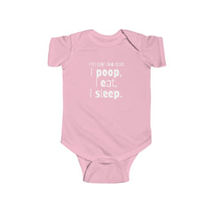 Funny Baby Onesie: Just Like Dad - I Poop, I Eat, I Sleep - Cute Bodysuit